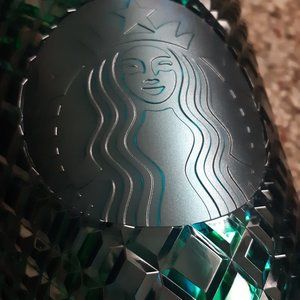 NEW Starbucks Emerald Jeweled Studded Tumbler